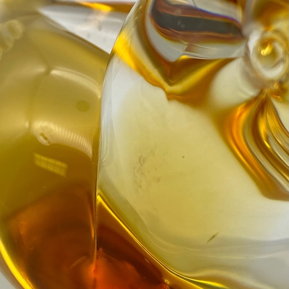 Amber Handblown Murano Glass Bird R Anatra Signed - Picture 12 of 14